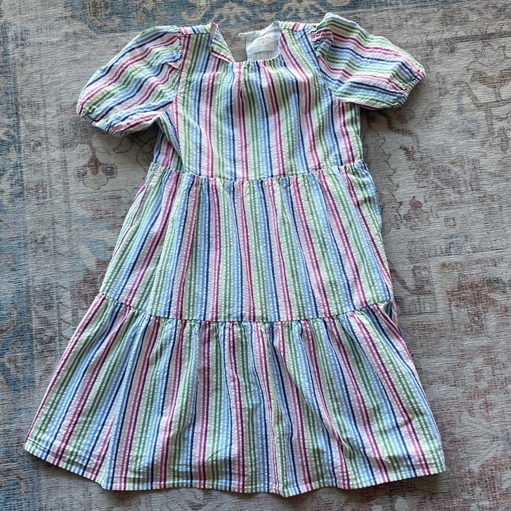 Jcrew Crewcuts Seersucker Rainbow Dress
